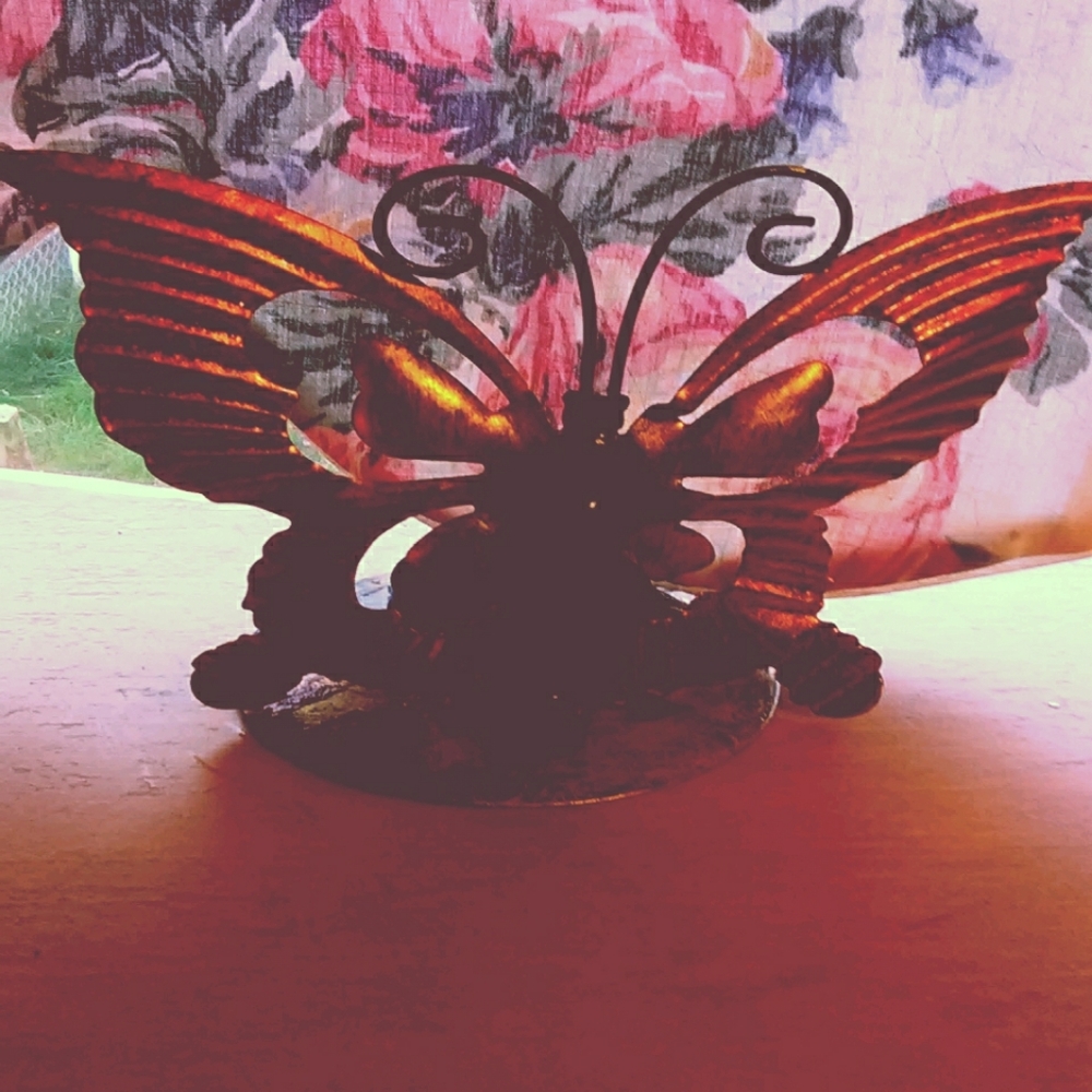 Butterfly candle holders, tulip candle holders